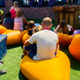 A father with their child at the World Cup fan festival